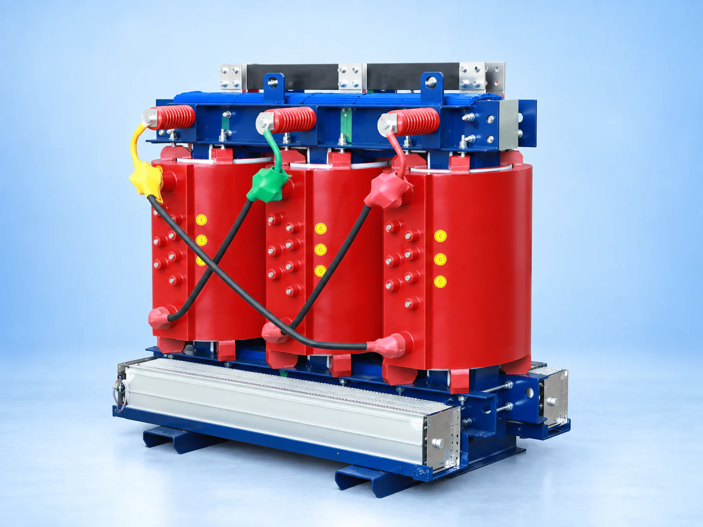 Dry-type transformers in a manufacturing facility